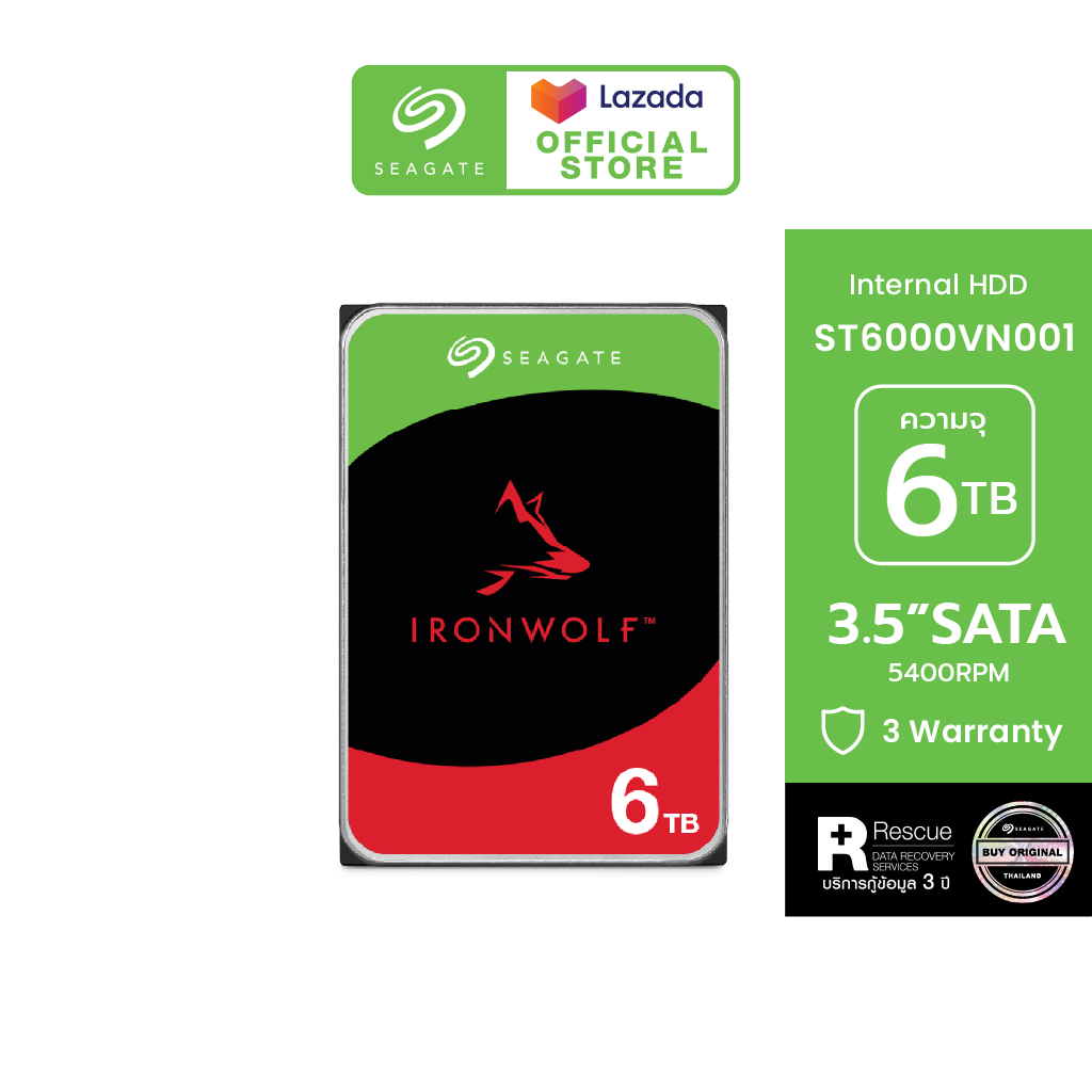 Preorder) SEAGATE IronWolf NAS HDD ST6000VN001 6TB