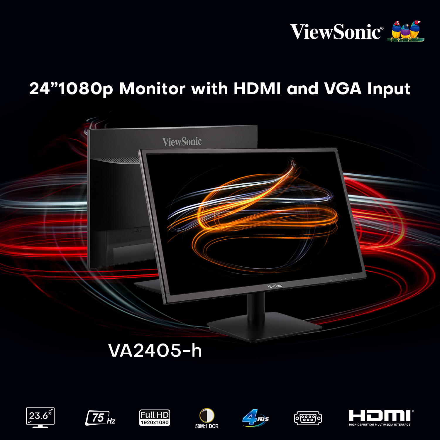 ViewSonic Monitor VA2405 H 24\
