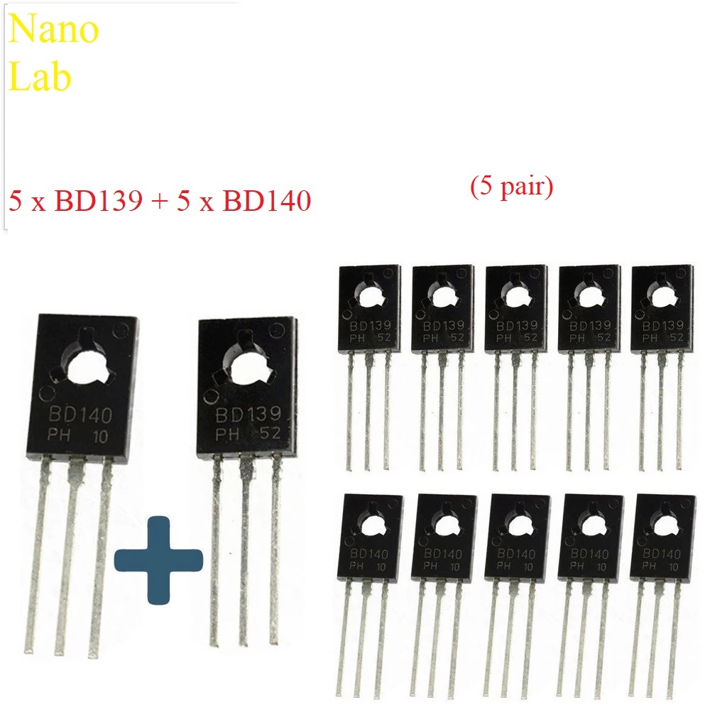 100x BD140 PNP Power Transistors OR 50 Pair BD139+BD140 – TO-126, Unbranded - View #3