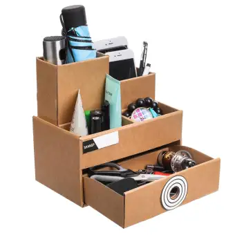 Storage Box Kraft Table Top Drawer Type Filing Buy Online At Best