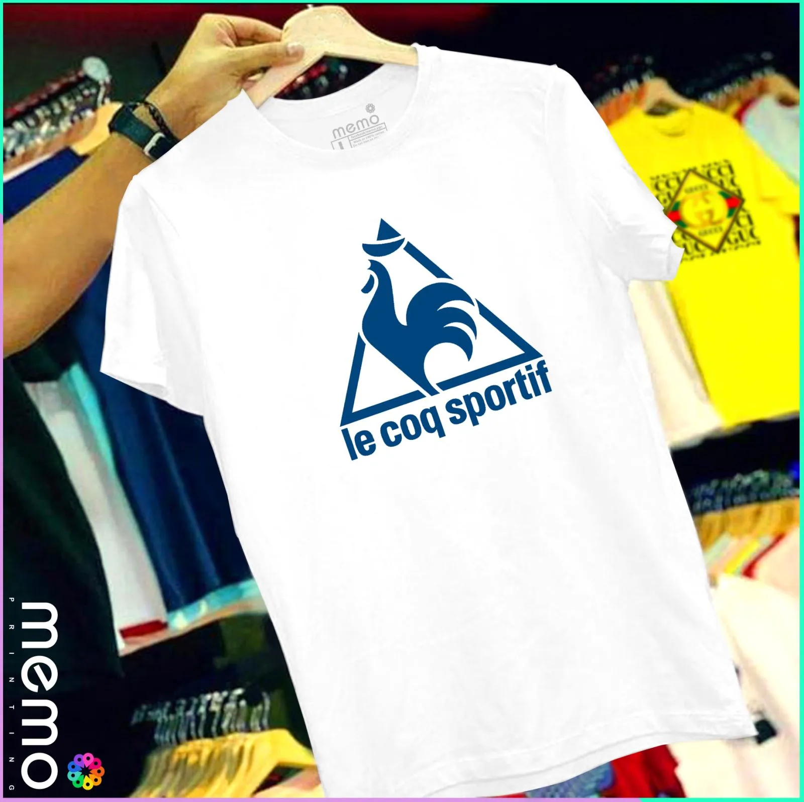Le Coq Sportif Logo Unisex Printing T-Shirt