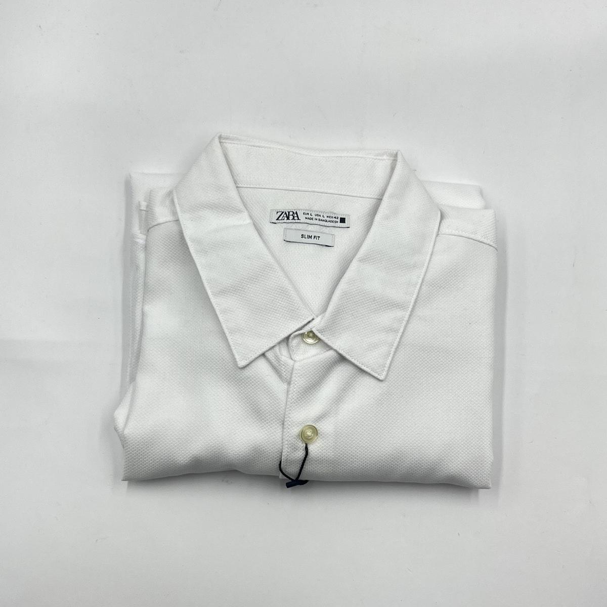 zara white long shirt