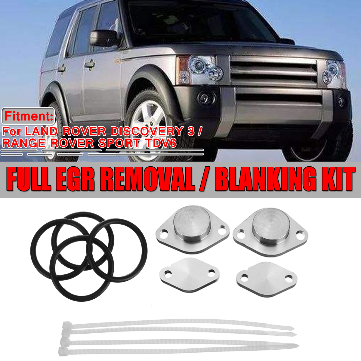 Dingln AGR-Ventil Blanking Blockplatte O-Ring Kit Fit For Land Rover Discovery//Range Rover Sport 0416515365