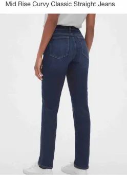 gap curvy straight jeans