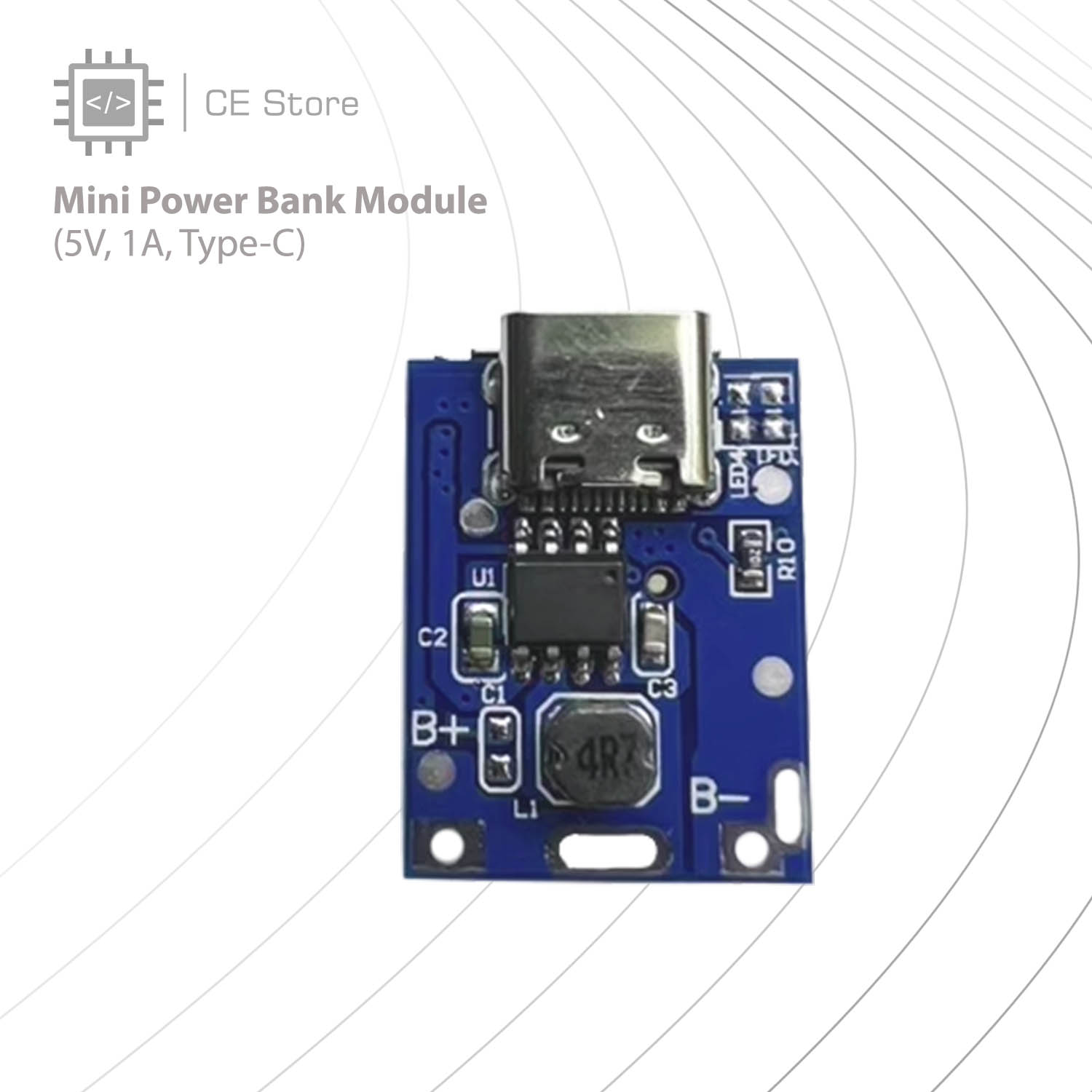 Mini Power Bank Module (5V, 1A, Type-C) - CE Store | Shop.com.mm