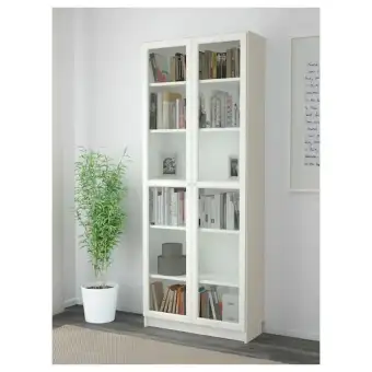 Billy Oxberg Bookcase With Glass Door Buy Online At Best