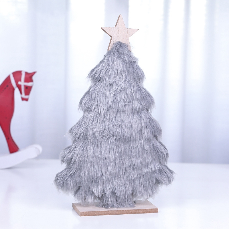 Wooden Plush Christmas Tree Shop Restaurant Christmas Decoration Tabletop Layout White Buy Online At Best Prices In Myanmar Shop Com Mm