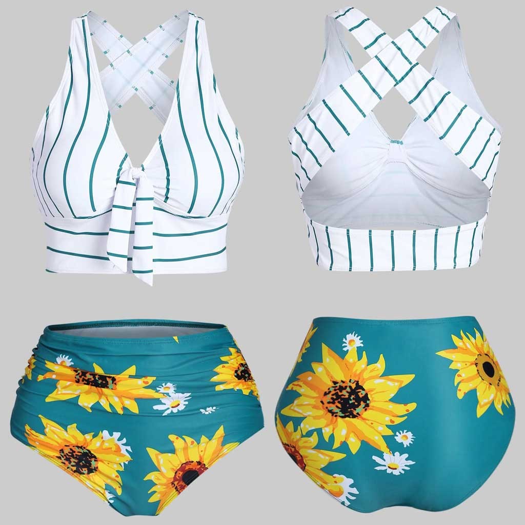 sunflower push up bikini