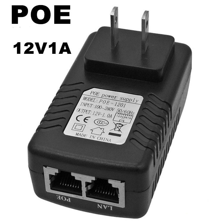 POE power supply 12V1A bridge POE Ethernet communication adapter ...
