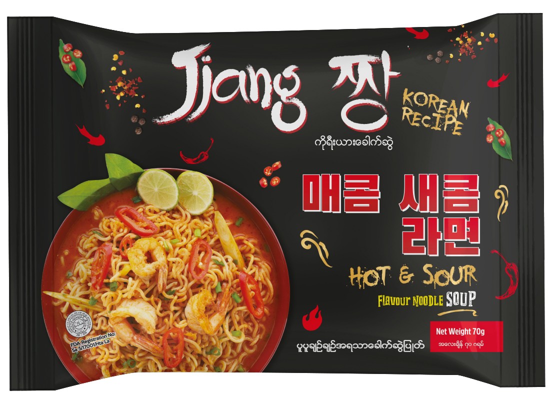 JJANG Hot & Sour Flavor Noodle Soup Sachet (30pcs)