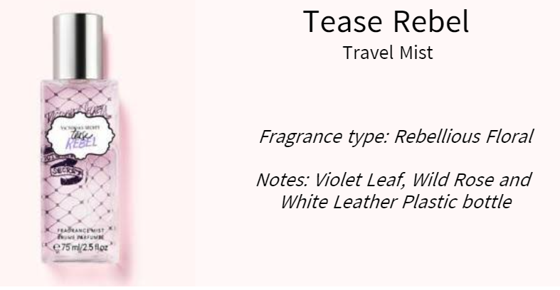victoria secret tease rebel mist
