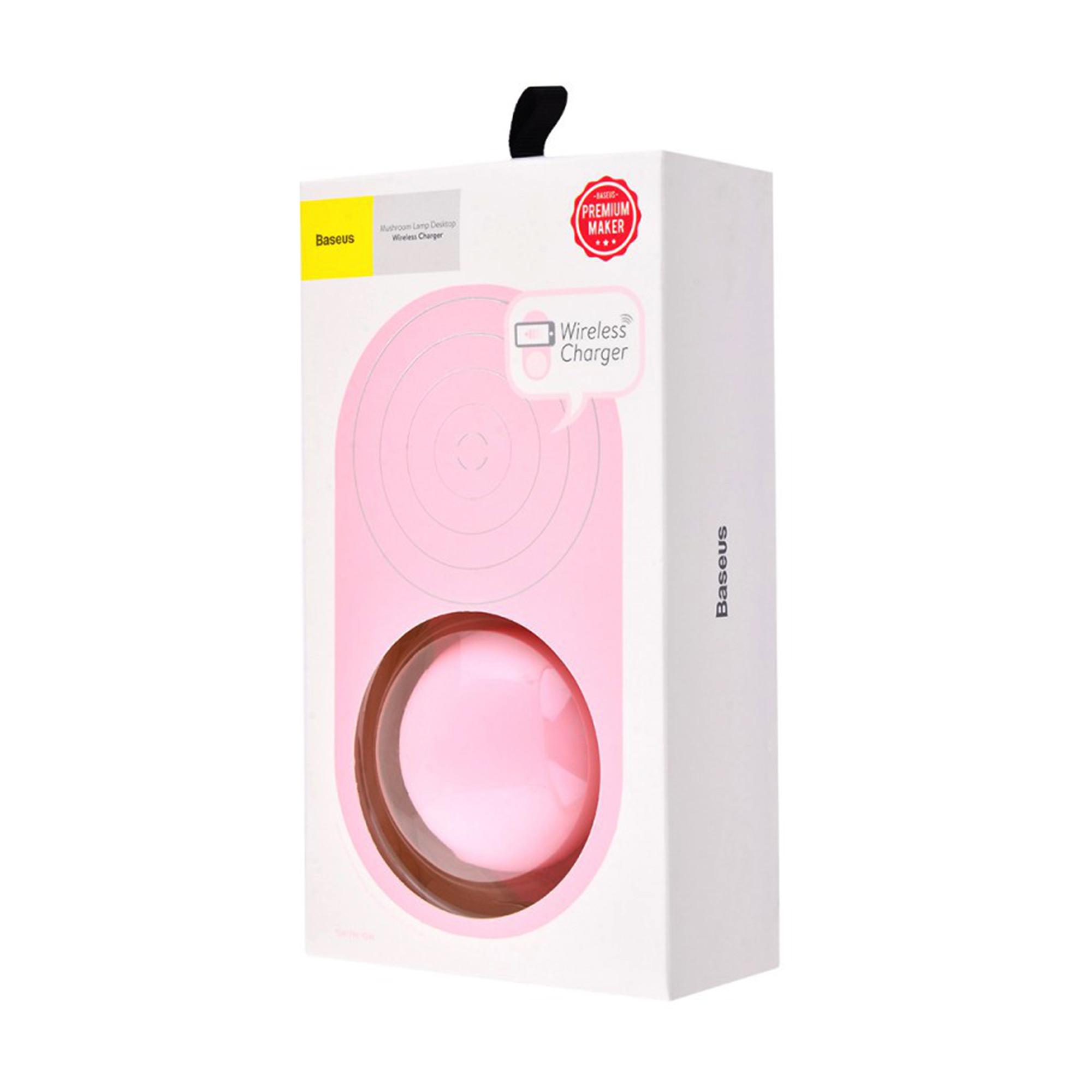 baseus mushroom lamp desktop wireless charger