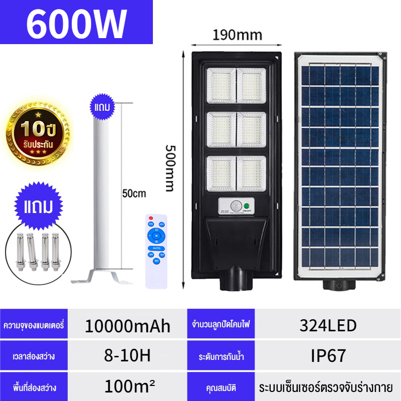 (Preorder) Solar Light, Solar Cell 1000W, Solar Light, Outdoor Light ...