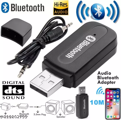 Usb Bluetooth Music Audio Receiver Dongle Adapter 3.5mm Jack Audio