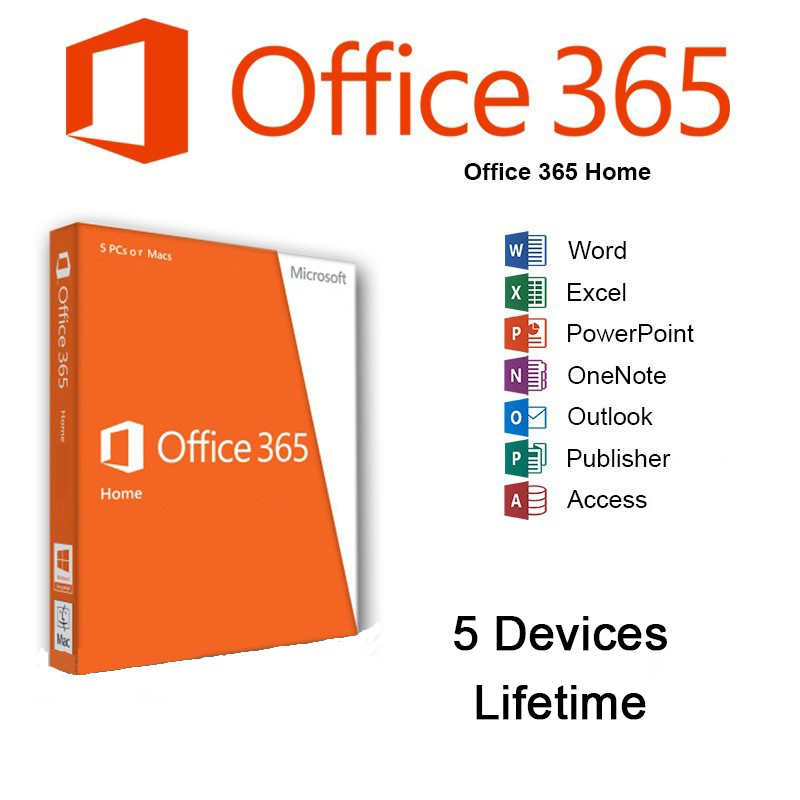 Microsoft Office 365 Pro Plus Account ( 5 Devices Lifetime 5TB OneDrive ):  Buy Online at Best Prices in Myanmar 