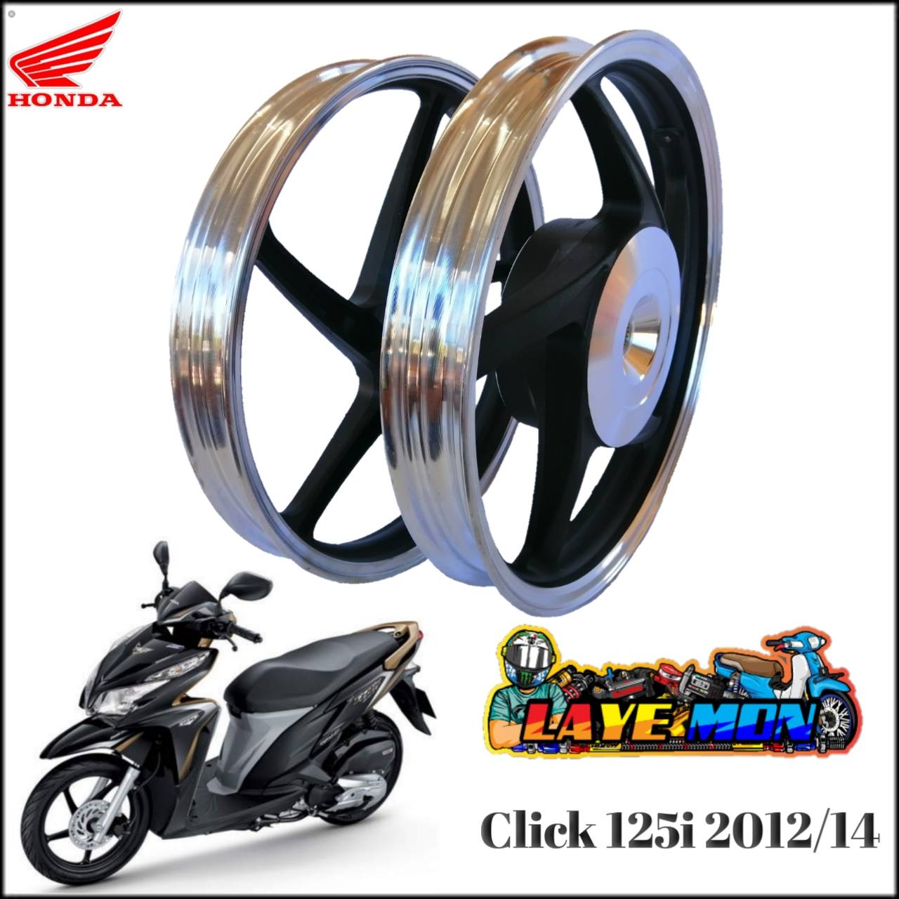 ဒလတ ဂ Rim Alloy Rear Fornt Honda Click 125i 12 14 Product Of Thailand Buy Online At Best Prices In Myanmar Shop Com Mm