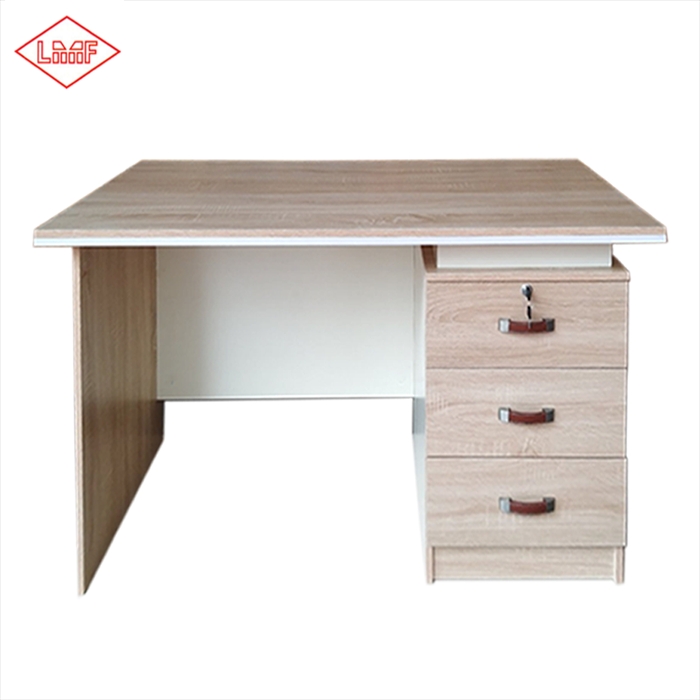 callie 2 office table 3 drawer oak