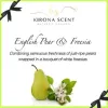 Kirona essential oil reed diffuser 110ml (Fragrance-English pear & Freesia)