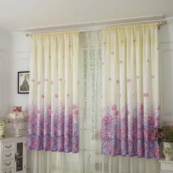 Leaves Sheer Curtain Tulle Window Treatment Voile Drape Valance 1