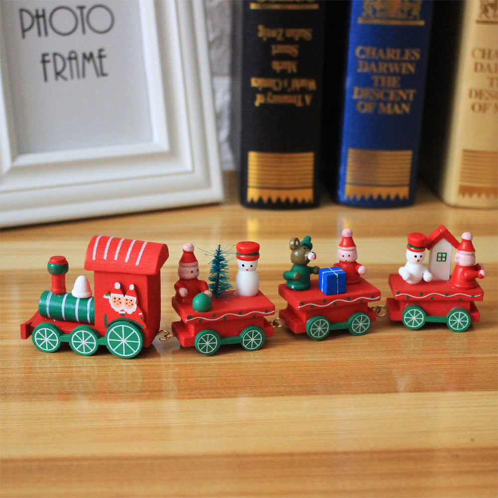 wooden train model