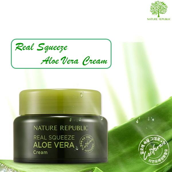 nature republic real squeeze aloe vera cream