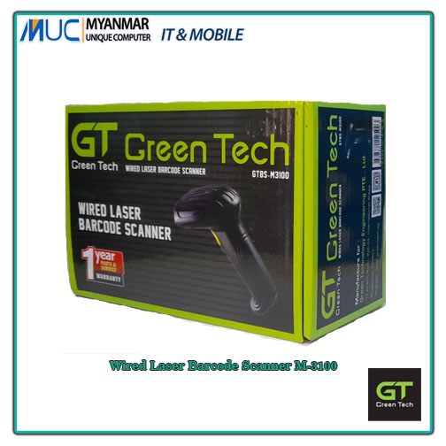 Green Tech USB Barcode Scanner GTBS M3100 | Shop.com.mm