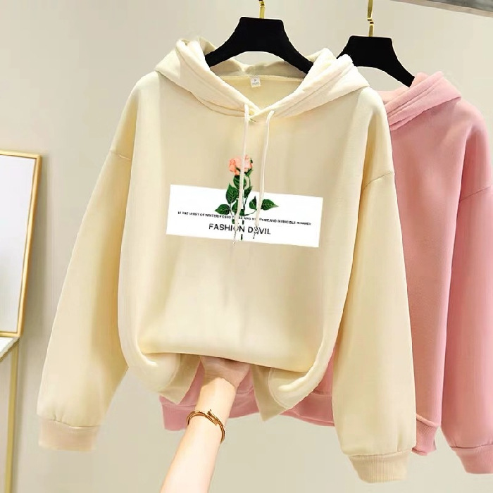 rose color sweatshirt