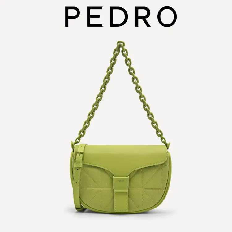 PEDRO Icon Leather Shoulder Bag - Yellow
