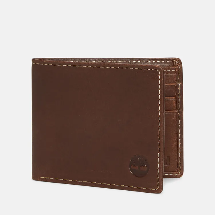 brown timberland wallet