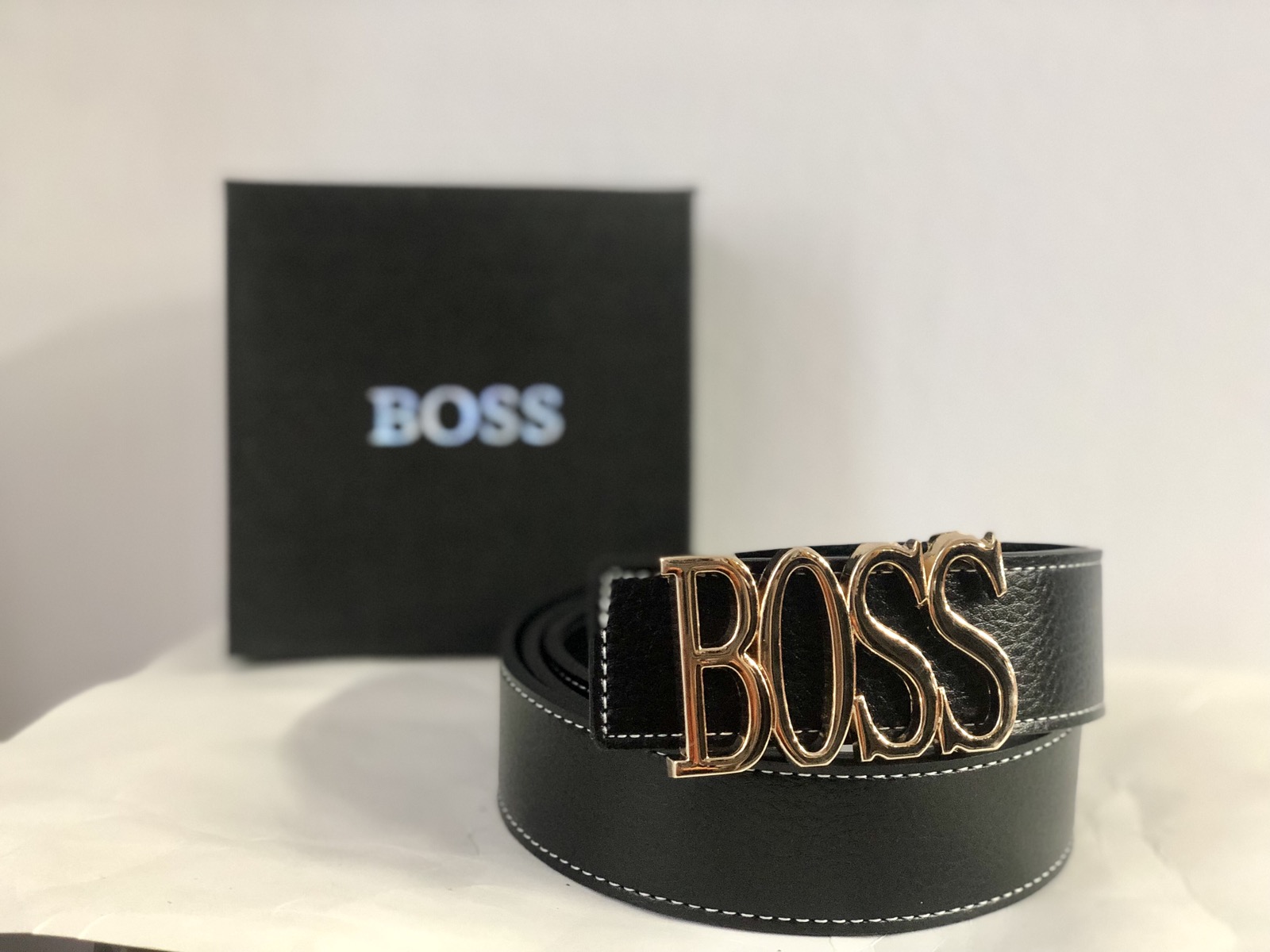 Gold Hugo Boss Icon Belt Boss Belt(i001012)