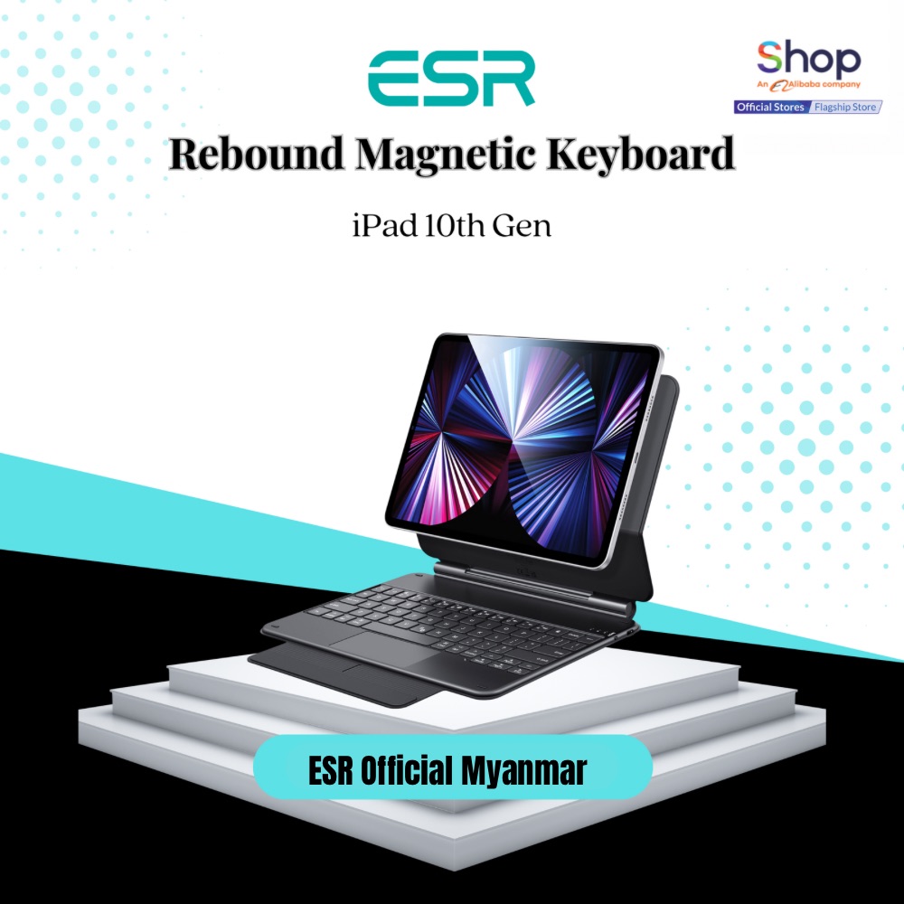 ESR Rebound Magnetic Keyboard Case, sold iPad 10th gen