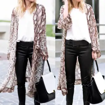 sheer long cardigan