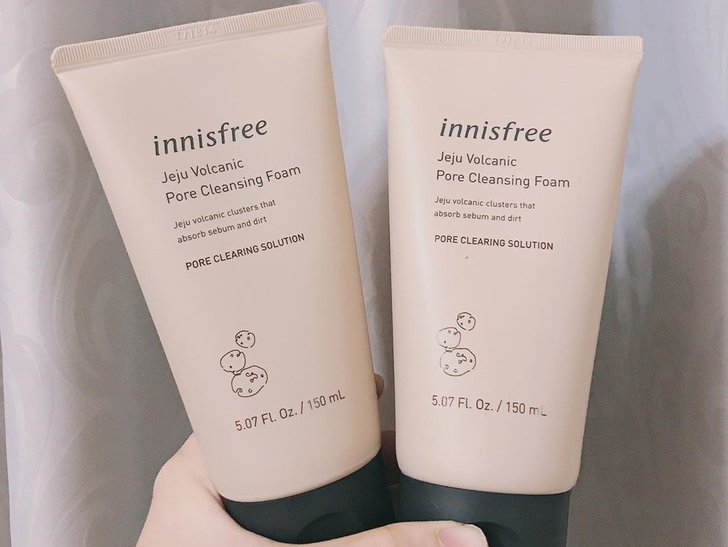innisfree cleansing foam jeju volcanic