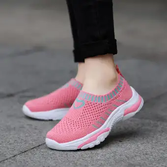 kids slip on running shoes