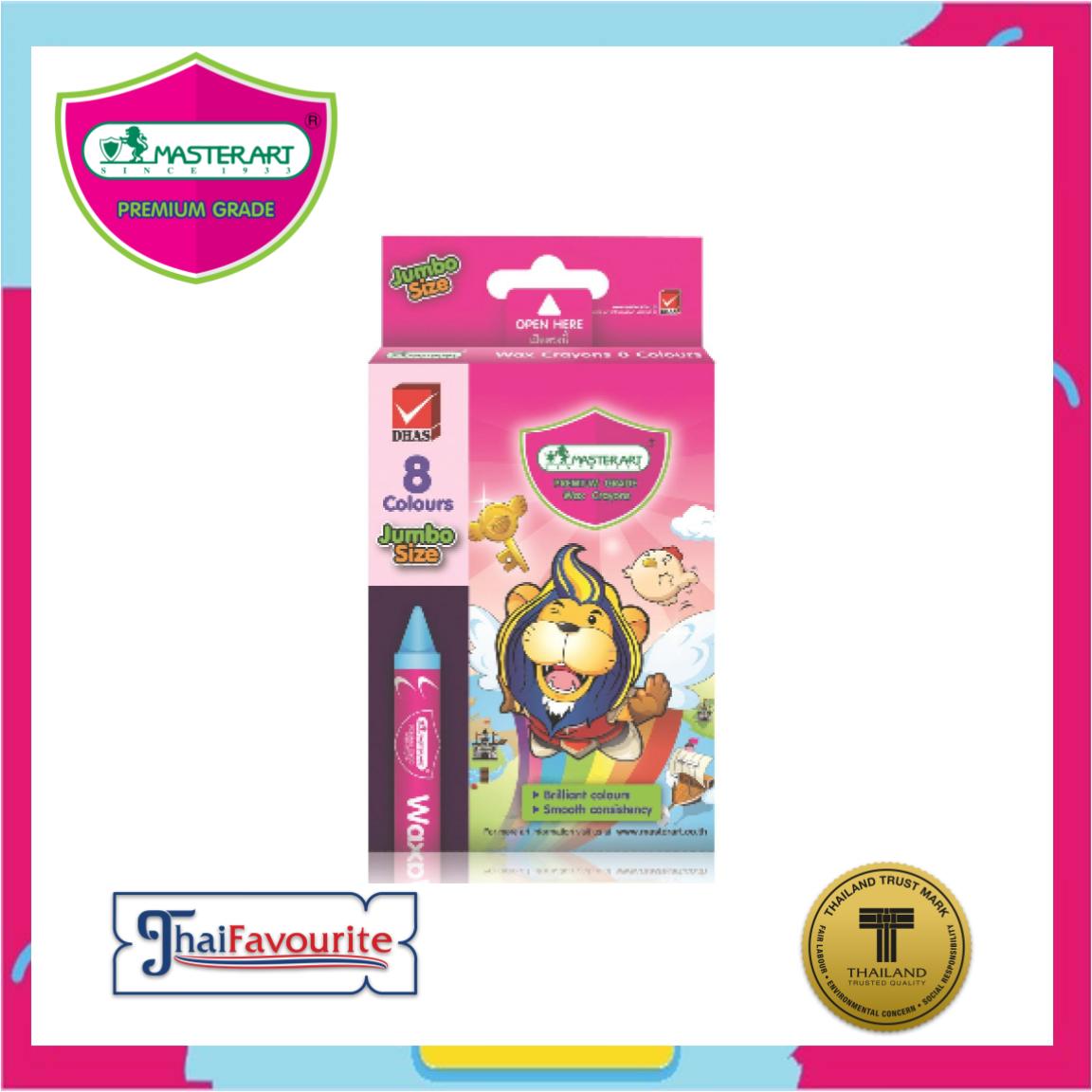 MASTER ART WAX CRAYONS JUMBO - 8C | Shop.com.mm