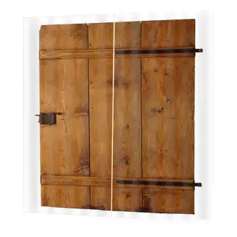 Anti Mosquito Exquisite Easy To Clean Wooden Door Printing Curtain