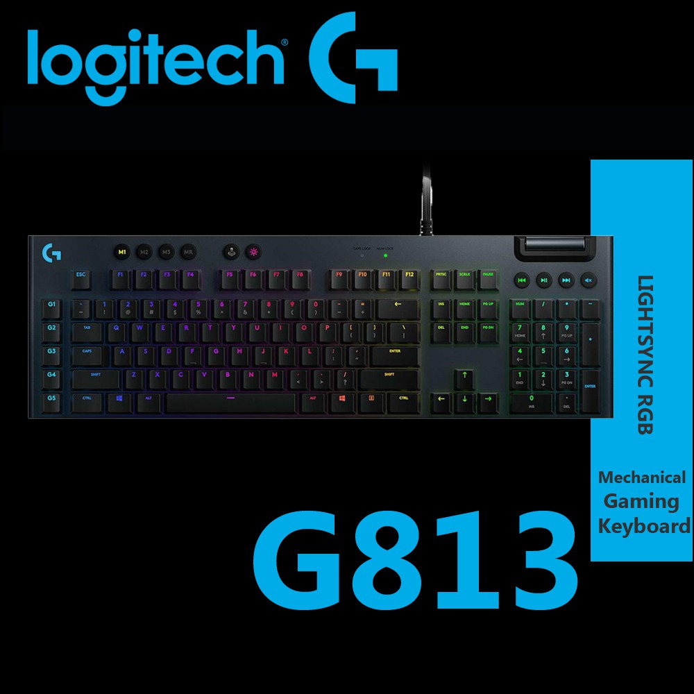 Logitech G813 RGB Mechanical Gaming Keyboard (Clicky) / Gaming